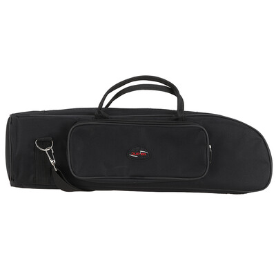 

Twill Surface Trumpet Bag Case Thicken Padded Foam Non-woven Inner Cloth with Adjustable Shoulder Strap Pocket