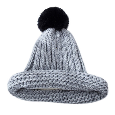 

Winter Warm Baby Hat Children Boy Girl Knitted Beanies Cap Crochet Thick Kid Hats