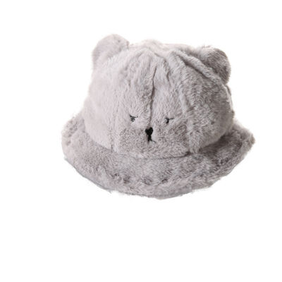 

Autumn infant Baby Boys Girls Toddler Cartoon Plush Bucket Hats Casual Caps With Ear Design Reversible Sun Headwear