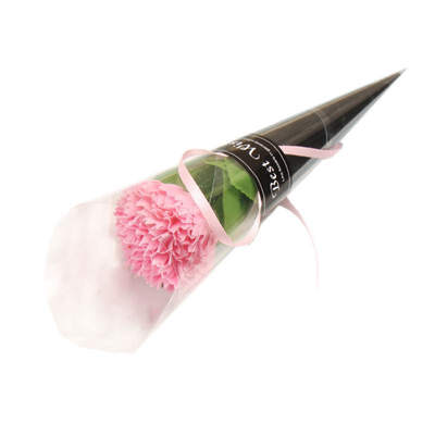 

1PC Artificial Flower Soap Decoration Soap Carnation Flower Petals Bath Soap Essential Oil Carnation Soap Valentines Day Gift
