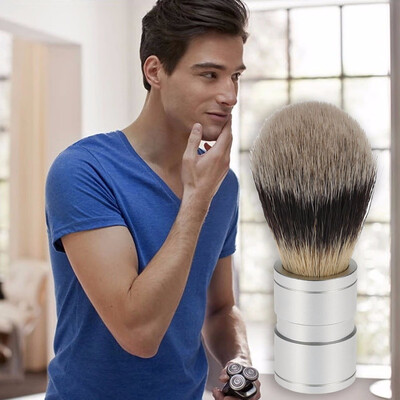 

Badger Hair Mens Shaving Brush Barber Salon Men Facial Beard Cleaning Appliance Shave Tool Razor Brush With Wood Handle