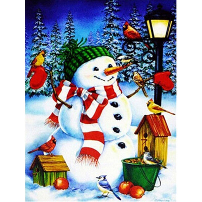 

Santa Snowman Theme Diamond Painting Cross Stitch Decoration Household DIY Children Gift Colorful Full Diamond Covered