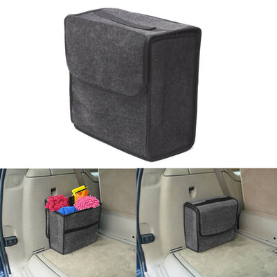 

New Car Trunk Organizer Foldable Storage Box Bag Portable Woolen Felt 301629cm