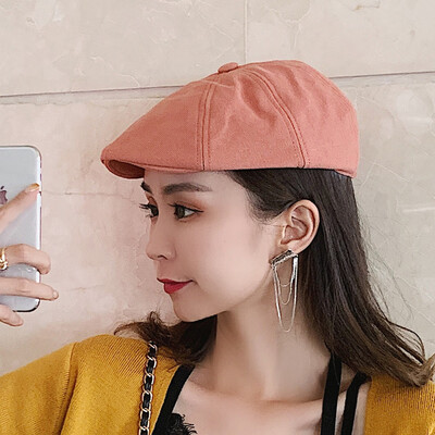 

Japanese retro Joker Forward England Leisure Short-brimmed Cap Female Spring&Summer Yapi Street Bailey Painter Hat