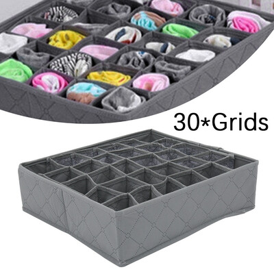 

2020 New 30 Slots Storage Box Wardrobe Organiser Drawer Socks Ties Underwear