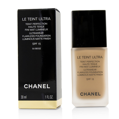 

CHANEL - Le Teint Ultra Ultrawear Flawless Foundation Luminous Matte Finish SPF15 - 50 Beige 30ml1oz
