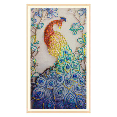 

1pcs DIY Diamond Painting Special Daimond accessories Diamond Embroidery Animal Peacock Full Rhinestone 5D Diamond Mosaic Decor