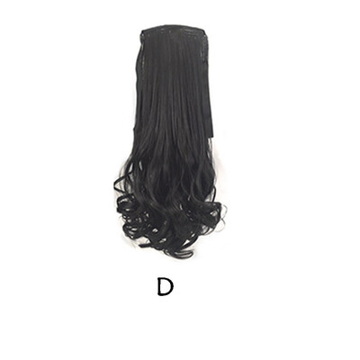 

Gobestart 45cm Womens Wig Long Straight Hair Ponytails Girls Seamless Hair Extension Rope