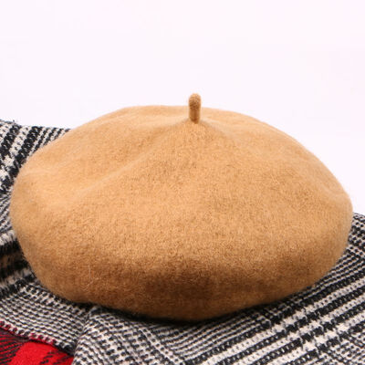 

New beret women autumn&winter Korean version of the Japanese soft sister British painter hat woman sweet cute bud hat set