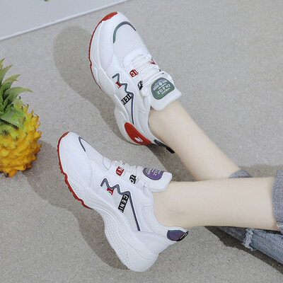 

Fashion Sneakers For Women Shoes Causal Spring Female Plaform Sneakers White Shoe Women Ulaazng Chunky Sneaker 2019 New