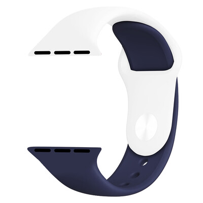 

〖Follure〗Two color Soft Weave Silicone Replacement Band Strap For Apple Iwatch 4 44mm
