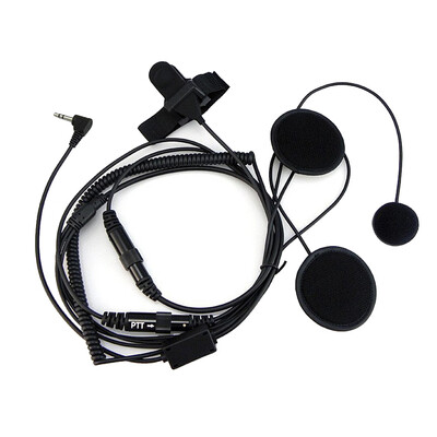 

25mm Full Face Close Motorcycle Helmet Headset PTT Portable Radio Replacement for T5428 TLKR T80 T6 T60 T6500