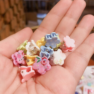 

Baby Girls Hair Clips Cute Cartoon Flower Colorful Pin Lovely Toddler Children Hairpin Princess Hair Accessories random color