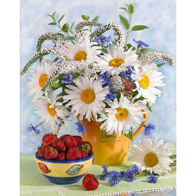 

Toponeto 5D Embroidery Paintings Rhinestone Pasted DIY Diamond Painting Cross Stitch