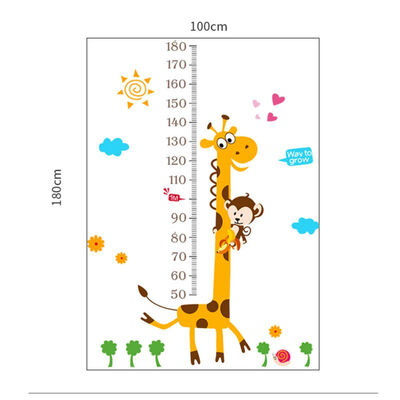 

3D Cartoon Jungle Wild Animal Wall Stickers Bridge Lion Giraffe Elephant Wall Stickers For Kids Room Living Room Home Decor