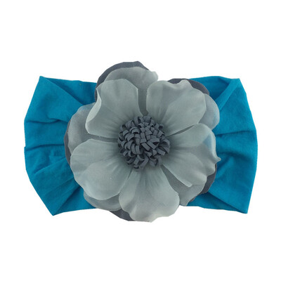 

Soft Cotton Knit Baby Heaband Cute Flower Elastic Hearband Baby Cute Girls Big Floral Design Headband Headwear Apparel Photograp