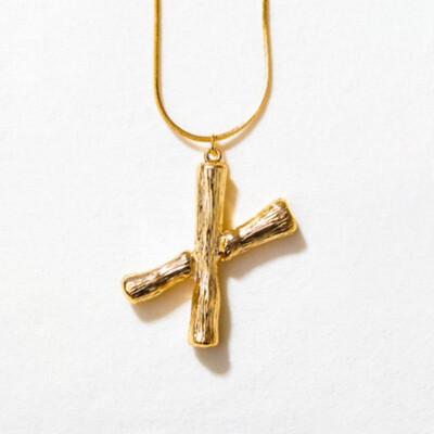 

Gold Letter A-Z Pendant Chain Necklace Fashion