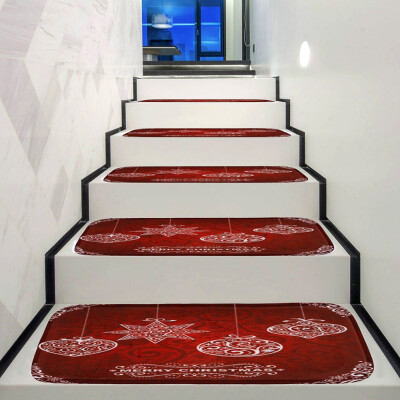 

Toponeto Christmas Decoration 1Set StepBasic Non-Slip Coral Fleece Resistant Carpet Stair