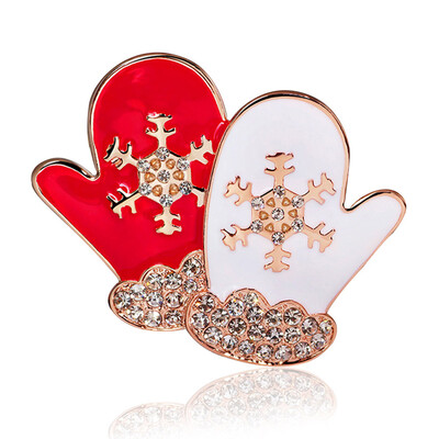 

Christmas Xmas Crystal Brooch Pin Wedding Party Jewelry Gift Novelty Buttons for Women