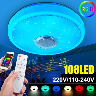 

Modern LED Ceiling Lights RGB Dimmable 36W Smart Phone APP Remote Control Bluetooth Music Light Foyer Baby Bedroom Ceiling Lamp