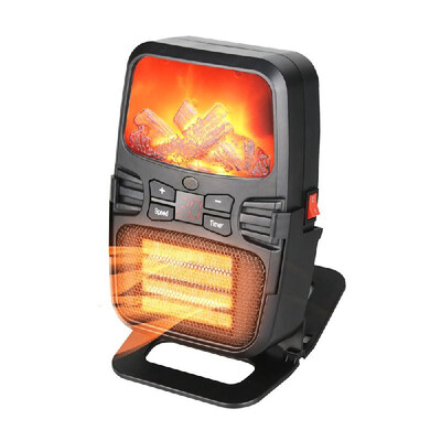 

1000W Portable Electric Heater flame heater Desktop Heating Warm Air Fan for Office Bedroom Desk Home