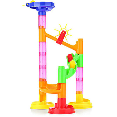 

Tailored Plastic House Building Blocks Toys DIY Maze Balls Track Construction Marble Run