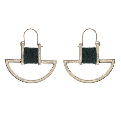 

Unique Design High Quality Handmade Thread Sector Alloy Earrings for Women Fashion Drop Earrings Jewelry Accessories
