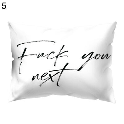 

Cat Building Letter Coffee Pillow Case Cushion Cover Sofa Car Cafe Office Decor