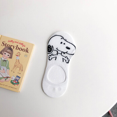 

Women Men Summer Low Cut Socks Cartoon Print Unisex Breathable Comfortable Socks