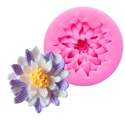 

New Lotus Silicone Cake Chocolate Mold Baking Tools