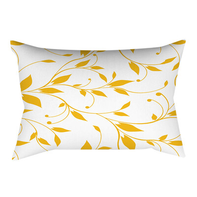 

〖Follure〗Pineapple Leaf Yellow Pillow Case Sofa Car Waist Throw Cushion Cover Home Decor