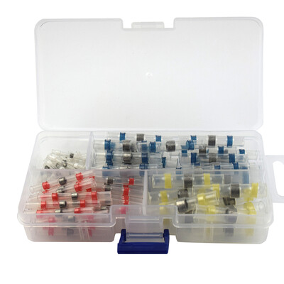 

100pcs Electrical Wire Connectors Sleeve Insulated Tube Set Heat Shrink Waterproof Terminal Butt Connectors Kit