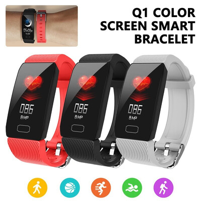 

114inch Bluetooth Smart Sports Watch IP67 Waterproof Heart Rate Blood Pressure