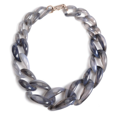 

Fashion Lady Jewelry Acrylic Chunky Statement Chain Bib Choker Pendant Necklace