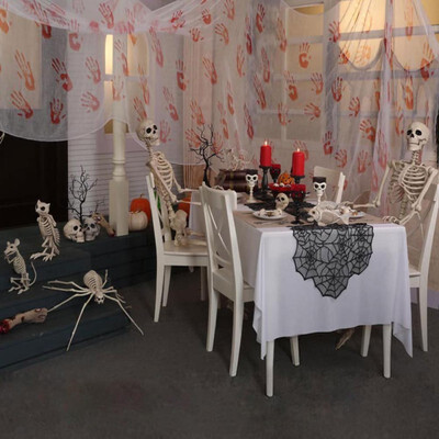

Halloween Horror Decorations Haunted House Room Scene Arrangement Props Blood Tablecloth Blood Cloth