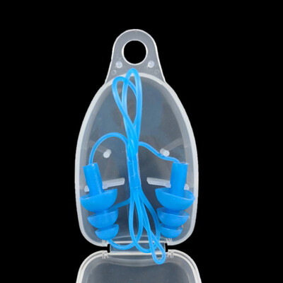 

Reusable Silicone String Ear Plugs suit SleepingSnoringSwimmingWorkTravel 2 Pcs