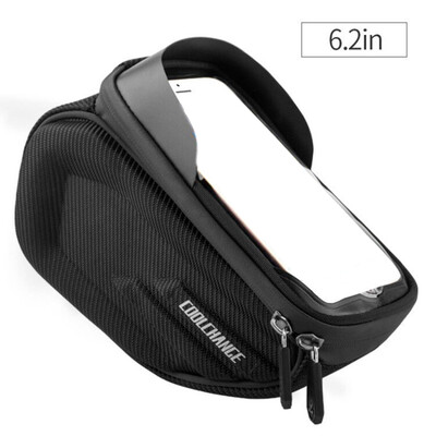 

Coolchange Bicycle Bag Waterproof Touch Screen Reflective Top Tube Frame Black
