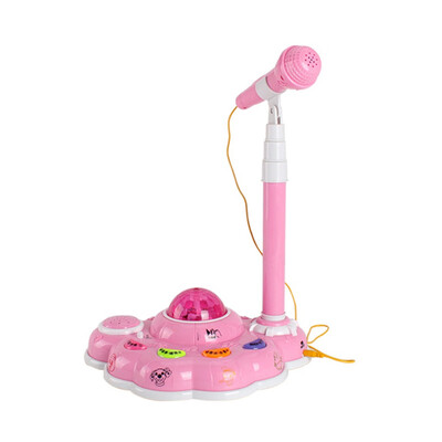 

Tailored Kids Karaoke Microphone Microphones for Singing with Stand with Light Effect