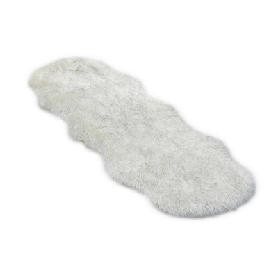 

Living roombedroom Rug Antiskid Ellipse Faux Sheepskin Fur Cushion Area Rugs for Bedroom Floor Shaggy Silky Plush Carpet