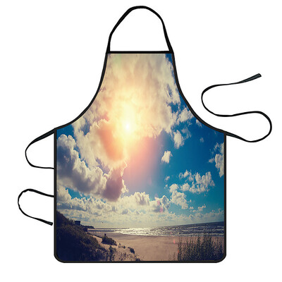 

Toponeto Home Women Waterproof Cute Cartoon Kitchen Restaurant Cooking Bib Apron Aprons