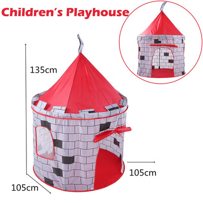

YIWULA Folding Children Kids Play Knight Castle Tent InOutdoor Toy House Boys Girls