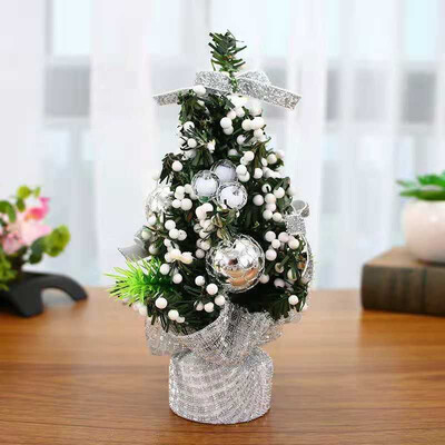 

Merry Christmas Tree Bedroom Desk Decoration Mini Xmas Christmas Tree Desktop Ornament Toy Doll Office Home Children Gift