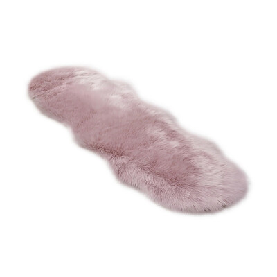 

Living roombedroom Rug Antiskid Ellipse Faux Sheepskin Fur Cushion Area Rugs for Bedroom Floor Shaggy Silky Plush Carpet