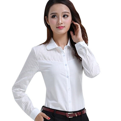 

Autumn Fashion Women Shirts Long Sleeve Turn-down Collar Button Blouse Ladies Casual Tops