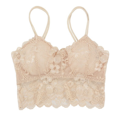 

Women Seamless Bras Sexy Lace Adjustable Breathable Wire Free Gathered Anti-sagging Bra