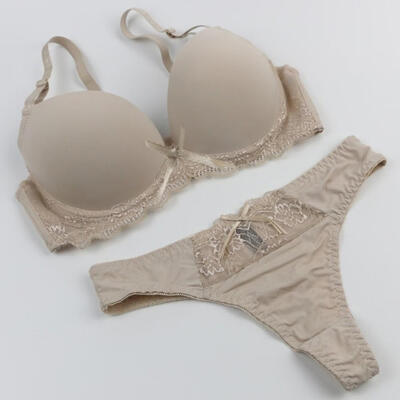 

Sexy Womens Underwear Solid Vs Sexy Thong Bra Plus Sets Lingerie Suit Lace Bra And Female Panties Push Up 80 85 90 95B Bra Set
