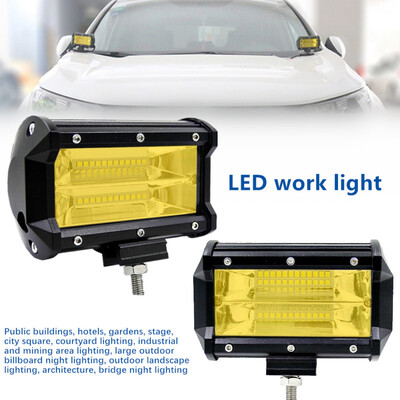 

2Universal Yellow LED Work Light Off-road Vehicle Spotlight Multifunction Lamps