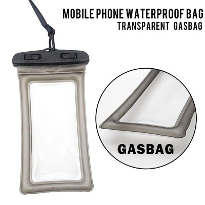 

PVC Float Airbag Waterproof Swimming Bag Mobile Phone Cover Dry Pouch Universal Diving Drifting Bags Orange