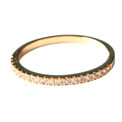 

New Arrival Korean 925 Silver Micro Pave Zircon Ring Fine Fashion Jewelry Circle Diamond Tail Ring