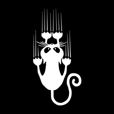 

2019 auto products Car Sticker Cat Claw Scratch Reflective Cat Car Sticker Scratch Car Motorcycle Sticker